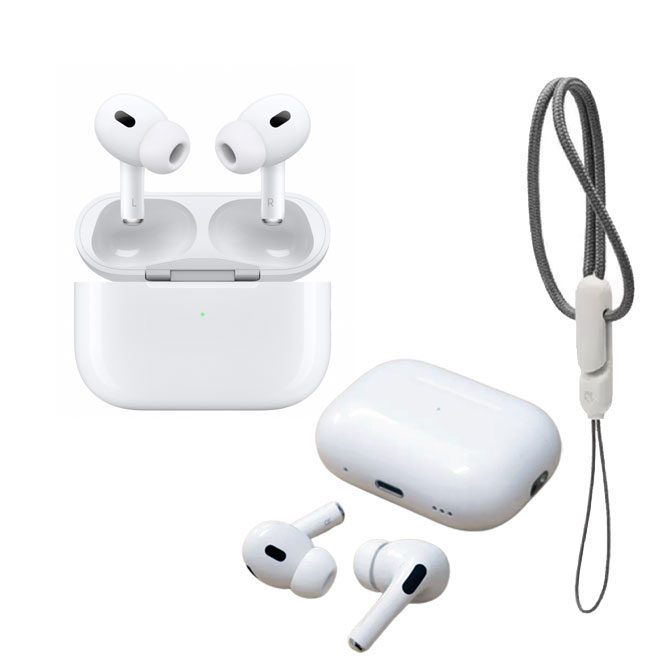 Airpods Pro 2 With Buzzer and ANC, Made in USA, Wireless Bluetooth