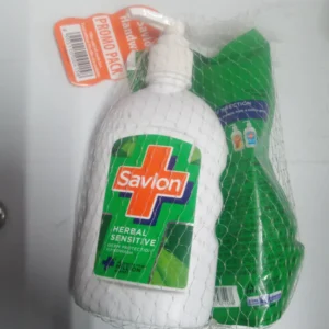 Savlon Herbal Sensitive Liquid Handwash, 200 ml (free Savlon Germ Protection,175ml Pouch)