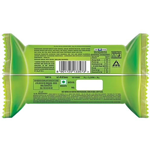 Sunfeast Sunfeast Bounce Biscuits - Elaichi Creme Cookies - Image 2