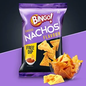 Bingo! Cheese Nachos, 42 g (With Free Dip)