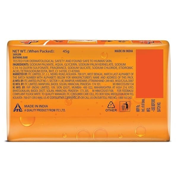 Savlon Glycerin Germ Protection Bathing Soap Bar Pack of 4 - Image 2