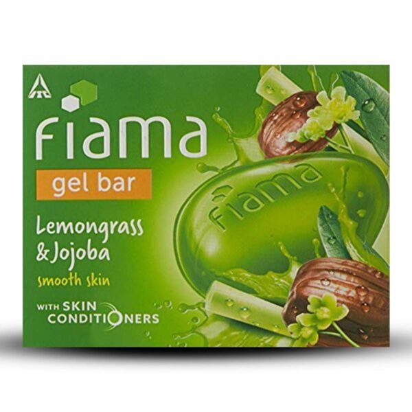 Fiama Gel Bar, Lemongrass and Jojoba for smooth skin, with skin conditioners, 125g Buy3 Get1