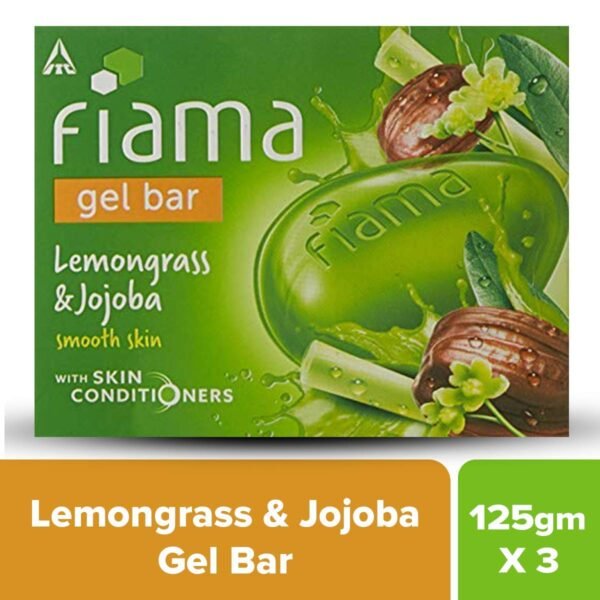 Fiama Gel Bar, Lemongrass and Jojoba for smooth skin, with skin conditioners, 125g Buy3 Get1 - Image 2