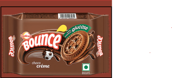 Sunfeast Bounce Creme Biscuits, Choco, 69.6 G
