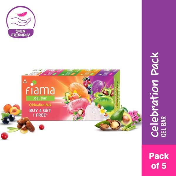 Fiama Gel Bar Celebration Pack with 5 unique Gel Bars, 125g (Buy 4 get 1 Free) - Image 2