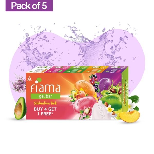 Fiama Gel Bar Celebration Pack with 5 unique Gel Bars, 125g (Buy 4 get 1 Free) - Image 3