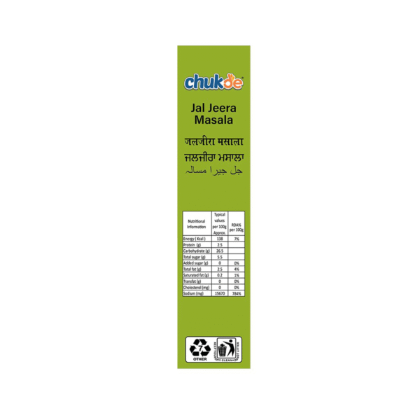 Chukde Jaljeera Masala | Spice Blend for Drinks, Snacks, and Meals | Digestive and Cooling Benefits | No Artificial Color Added | Laboratory Tested and Hygienically Packed - Image 3