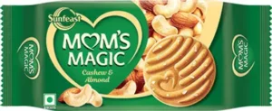 Sunfeast Mom's Magic Rich Cashew Almond Cookies | Roasted Cashew Almond Cookies Biscuit  (189 g)