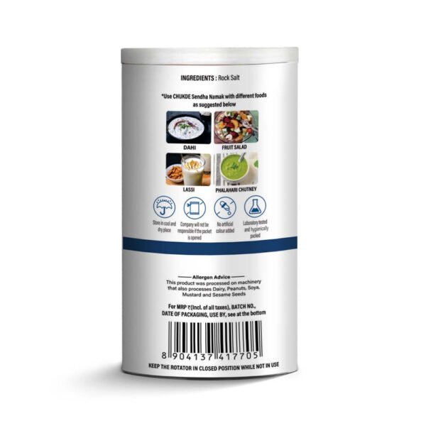 Chukde Spices Sendha Namak/Rock Salt, 200G Sprinkler - Image 2