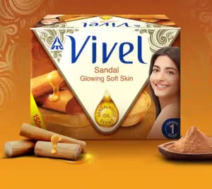 Pure Sandal Oil Soft & Glowing Skin Soap 42g (Vivel) pack of 4