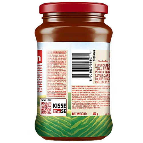 Kissan Mango Jam, 490 g Jar - Image 2
