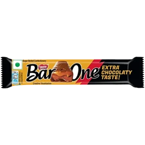 Nestle Bar One Chocolate - Nougat & Caramel Filled, 20 g Pouch