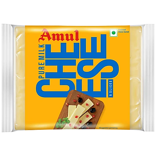 Amul Pure Milk Cheese Slices, 100 g (5 pcs)