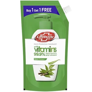 Lifebuoy Nature Germ Protection Green Tea Liquid Handwash Refill (1+1 Combo), 675 ml