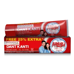 patanjali dant kanti fresh active gel toothpaste 100 gm