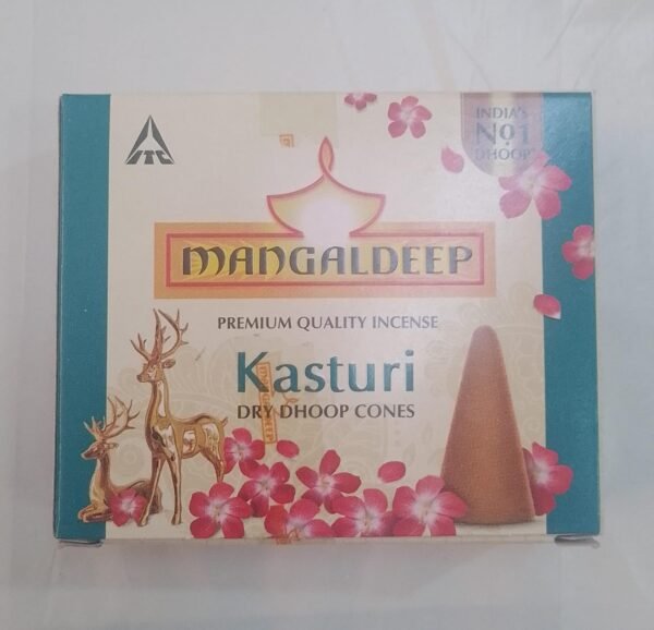 mangaldeep kasturi dry dhoop cones 25g