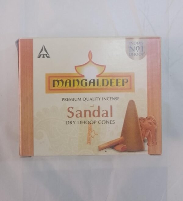 mangaldeep sandal dry dhoop cones 25g