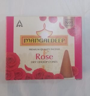 mangaldeep rose dry dhoop cones 25g