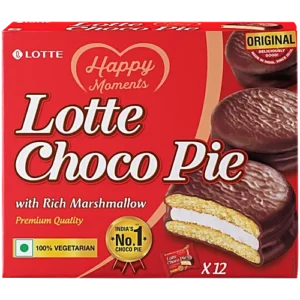 Lotte Choco Pie - Original, With Rich Marshmallow, 28 g (Pack of 12)