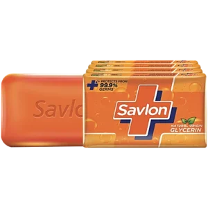 Savlon Glycerin Soap Bar With Germ Protection & Moisturisation - For Soft & Supple Skin, 45 g