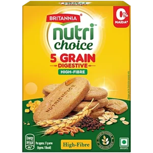 Britannia Nutri Choice 5 Grain Digestive High Fibre Biscuits, 200 g