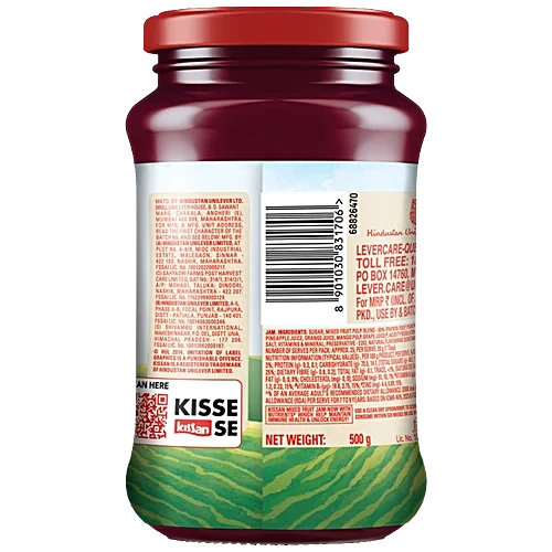 Kissan Mixed Fruit Jam, 500 g - Image 2