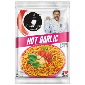 Chings Secret Hot Garlic Instant Noodles, 60 g Pouch