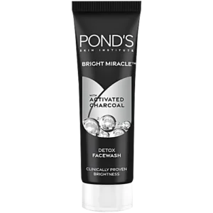 Pond's Bright Miracle Detox Facewash With 10X Power Of Charcoal, 50 g