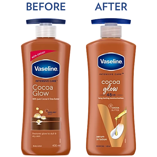 Vaseline Intensive Care Cocoa Glow Body Lotion, 400 ml - Image 2