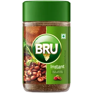 BRU Instant Coffee Powder - Rich Aroma Granules, 50 g Bottle