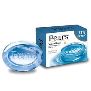 Pears Soft & Fresh Glycerine & Mint Extracts Bathing Bar, 75 g