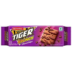 Britannia Tiger Krunch Chocochips Biscuits, 63 g