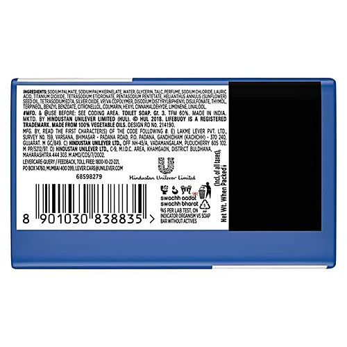 Lifebuoy Care Soap Bar, 100% Stronger Germ Protection, Active Silver Formula, 41 g - Image 2