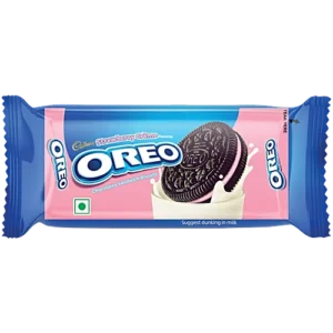 Cadbury Oreo Strawberry Creme Flavoured Chocolatey Sandwich Biscuits, 41.75 g