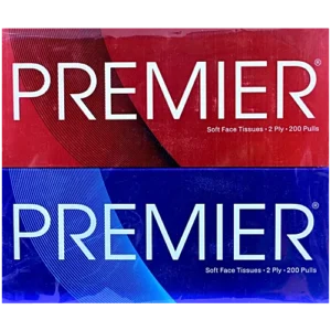 Premier 2 Ply Soft Face Tissues(200 Pulls)