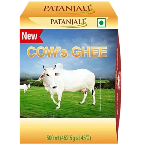 Patanjali Cow Ghee, 500 ml Carton