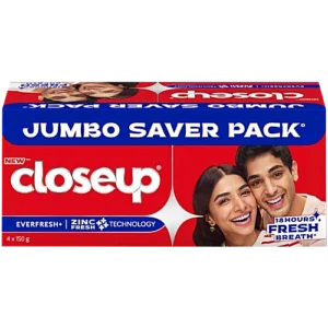 Closeup Toothpaste, 150 g (Pack of 4)