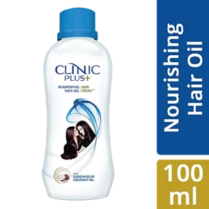 Clinic Plus Nourishing Non-sticky Hair Oil - Reduces Hair Breakage, With Goodness of Coconut Oil, 100% Pure, 100 ml Bottle