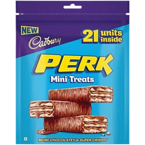 Cadbury Perk Mini Treats Chocolate Coated Wafer Bars, 115.5 g (21x5.5 g)