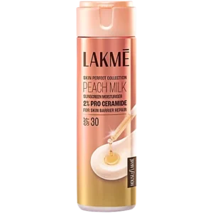 Lakme 2% Pro Ceramide Peach Milk Moisturiser SPF 30, 120 ml