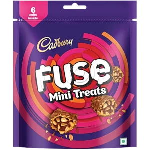 Cadbury Fuse Peanut & Caramel Filled Chocolate Mini Treats, 93 g (6 x 15.5 g)