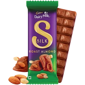 Cadbury Dairy Milk Silk Roast Almond Chocolate Bar, 134 g