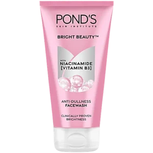 Ponds Bright Beauty Facewash with Niacinamide, For Glass Skin-like Shine, 150 g