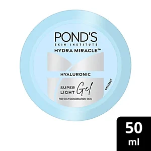 Ponds Super Light Gel Oil-Free Moisturize with Hyaluronic Acid & Vitamin E, 50 g