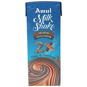 Amul Milkshake - Double Chocolate Flavour, 180 ml Tetra Pak
