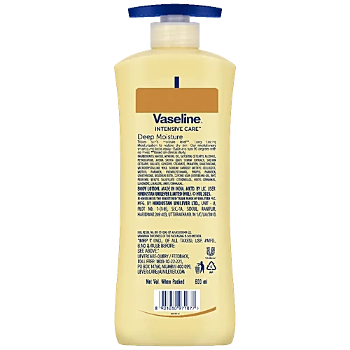 Vaseline Intensive Care Deep Moisture Body Lotion, 600 ml - Image 2