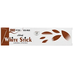 Liberty White Incense Sticks - Economy Pack, 90 g (Free Gift Inside)