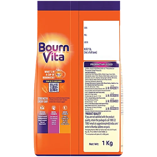 Bournvita Chocolate Nutrition Drink, 1 kg Pouch - Image 2