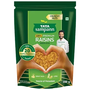 Tata Sampann 100% Premium Raisins/Kishmish - Seedless, 200 g