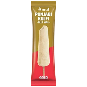 Amul Punjabi Kulfi Tille Wali Gold - Rich & Creamy Flavour, 60 ml Pouch